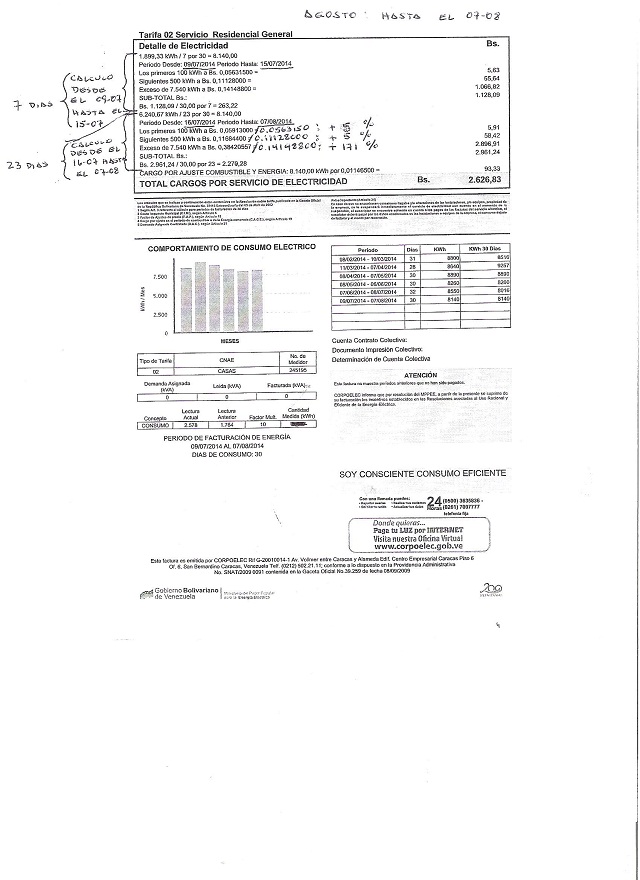 Corpoelec factura