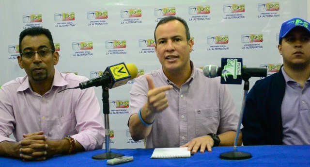 Foto:  El presidente del partido progreso social Luis Velásquez