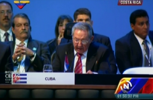 Foto: El presidente de Cuba Raul Castro en la Celac / VTV