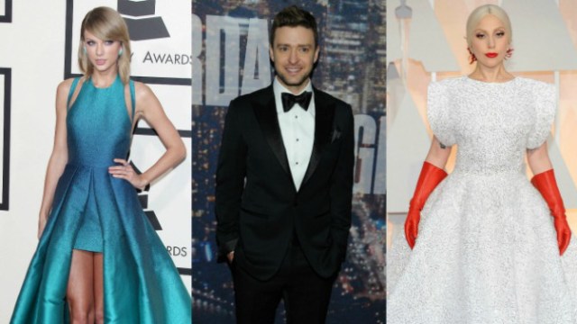 Foto:  Taylor Swift, Lady Gaga y Justin Timberlake / varietylatino.com