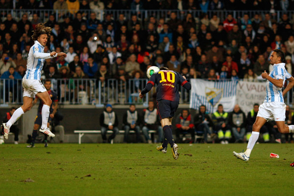 Un 4-2 ante el Málaga aseguró el pase a las semis de la Copa del Rey para los blaugranas