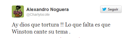 Esto fue lo que dijo “Charly Mata” de  Winston en la Urdaneta (Tuit)