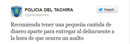 El origen del insólito tweet de PoliTáchira