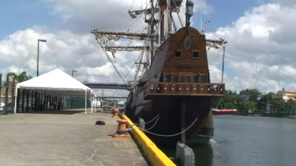 El galeón La Pepa cruza el Atlántico (Video)