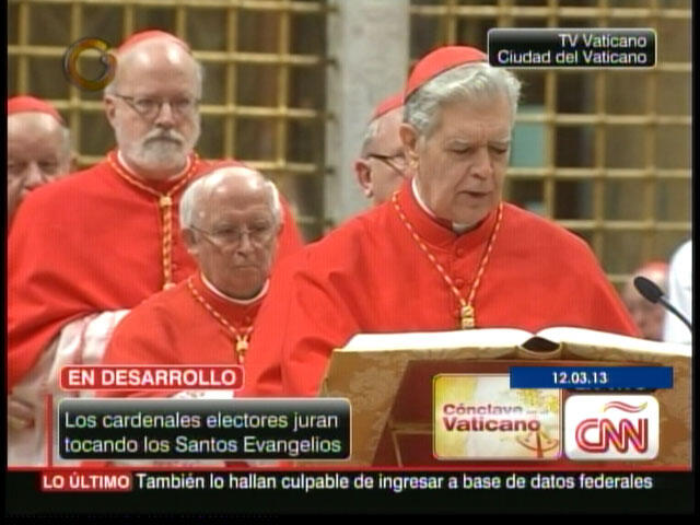 Así realizó su juramento el cardenal Jorge Urosa (Foto)