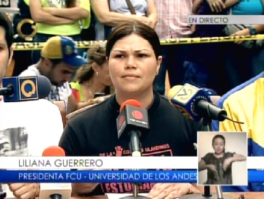 Se suman cuatro estudiantes a la protesta en Chacao (Video)