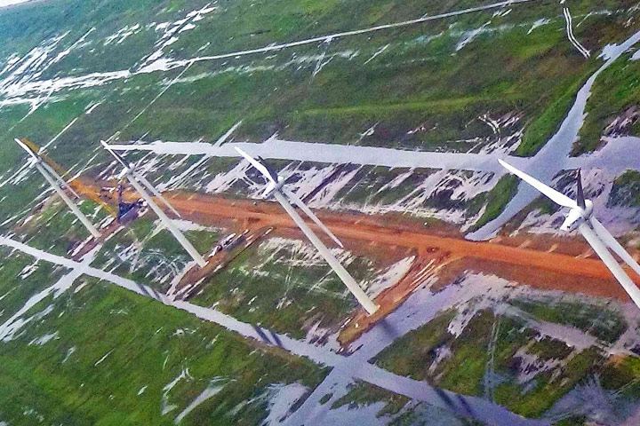 Fueron instalados 12 aerogeneradores en el parque eólico La Guajira