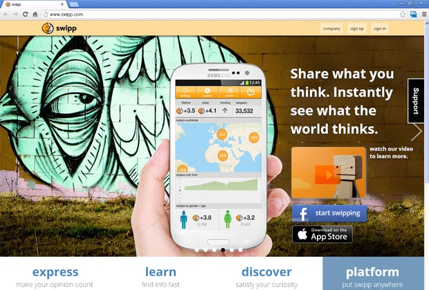 La red social Swipp se abre a blogs y páginas web