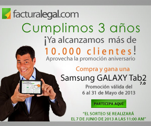 FacturaLegal.Com celebra su tercer aniversario