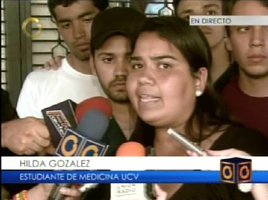 Estudiantes de la UCV apoyarán protesta de profesores con acciones de calle