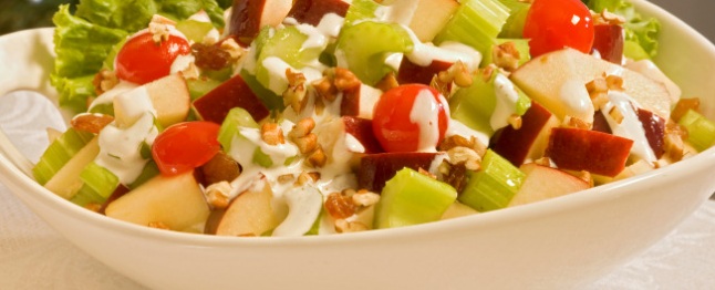 Cocina: Ensalada con vinagreta de nueces