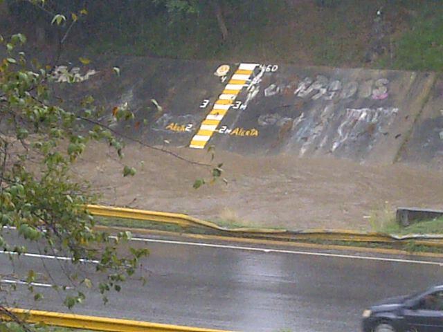 Así está el Guaire a la altura de Macaracuay (FOTO)