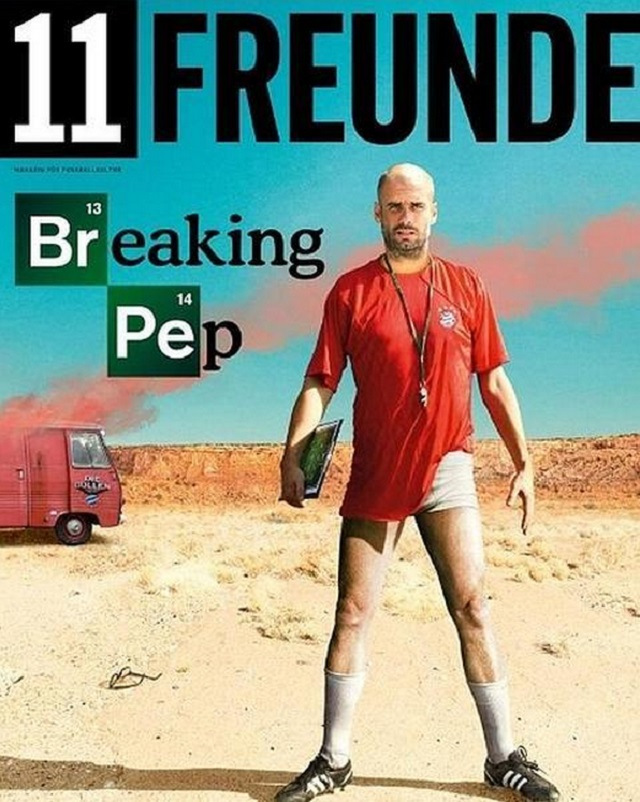 Guardiola posó en ropa interior a lo “Breaking Bad” (Foto)