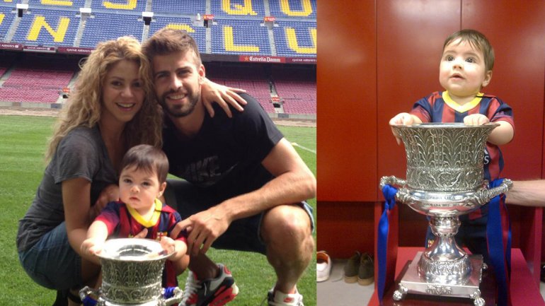 Shakira celebró con Milan el nuevo título de Piqué (Fotos)