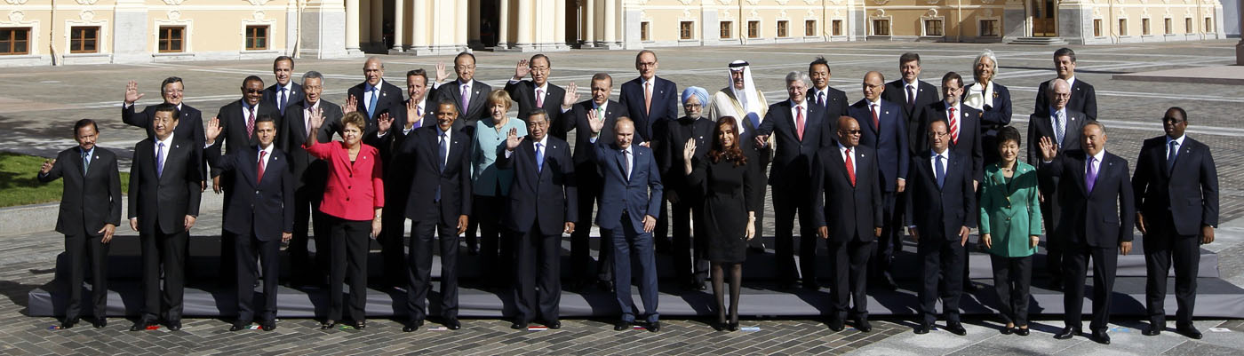 La foto de familia del G20 fue rápida