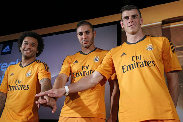 Real Madrid presenta su tercera indumentaria: Naranja (Fotos)