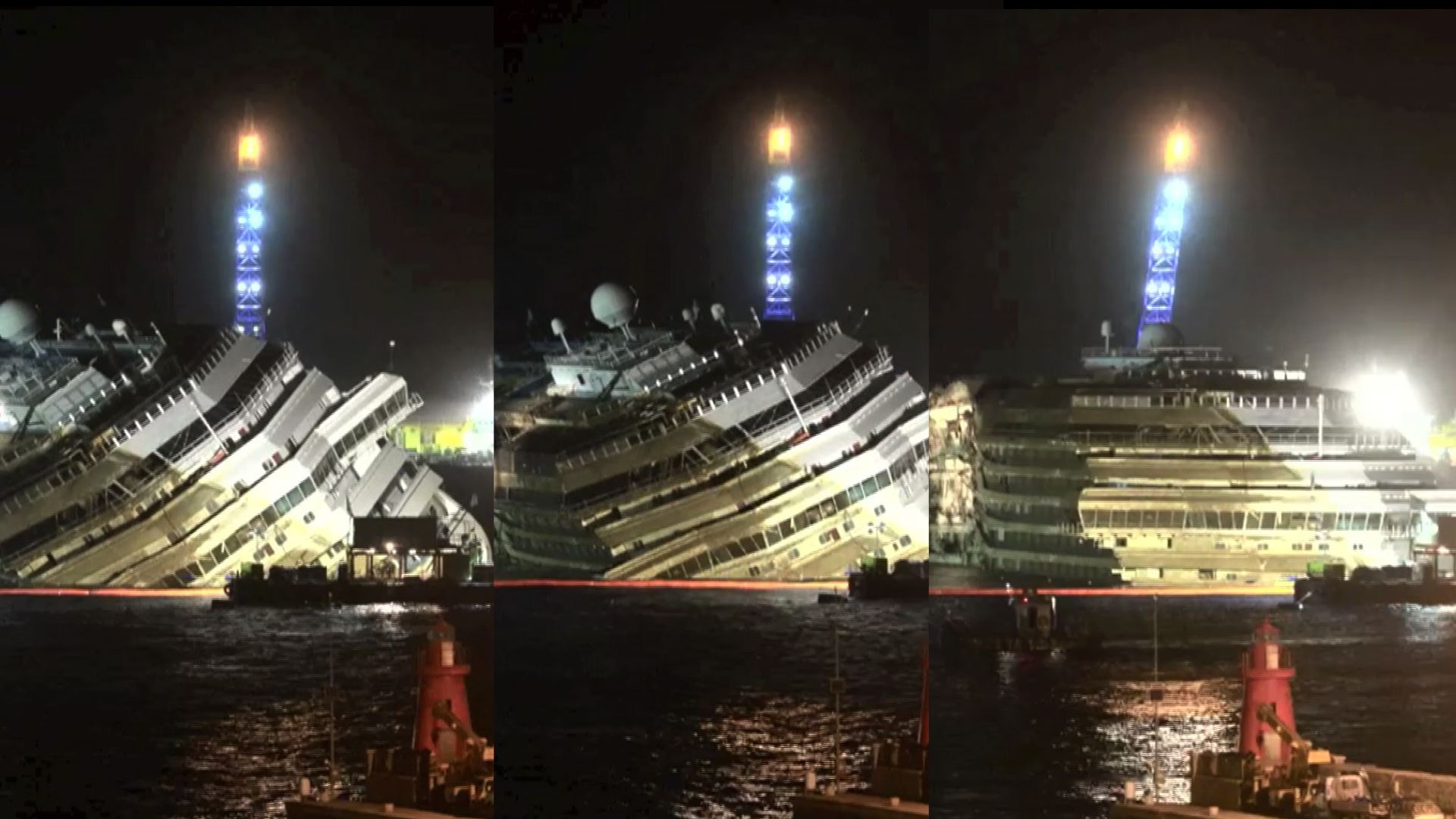 Así movieron el Costa Concordia (Video)