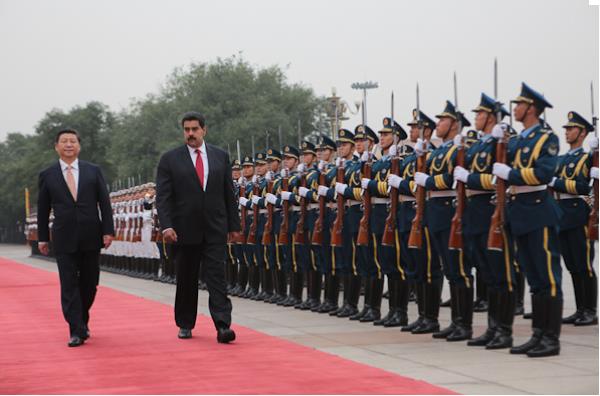 Maduro llega al Palacio de Gobierno en la ciudad de Beijing