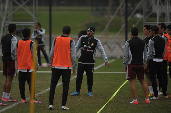 La Vinotinto llega al Estadio Nacional de Santiago de Chile