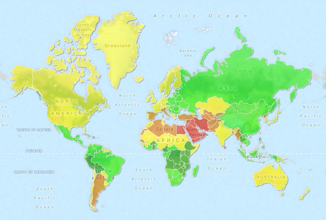 Mapa revela que tan difícil son las mujeres de conquistar (Bolivia allá vamos)