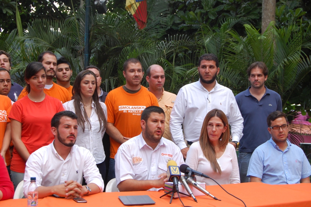 Voluntad Popular ratifica que su candidato en El Hatillo es David Smolansky