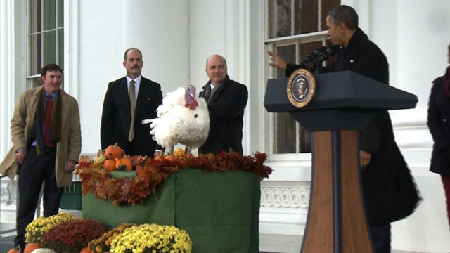 Obama indulta al pavo Popcorn (Video)