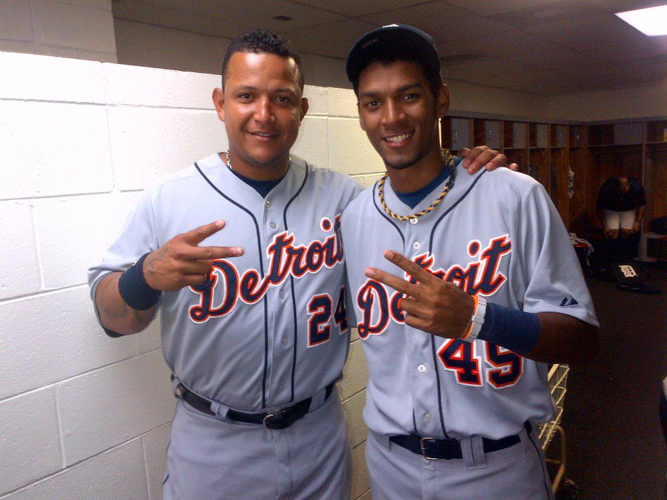 Miguel Cabrera y Danry Vásquez jugaron juntos en 2012