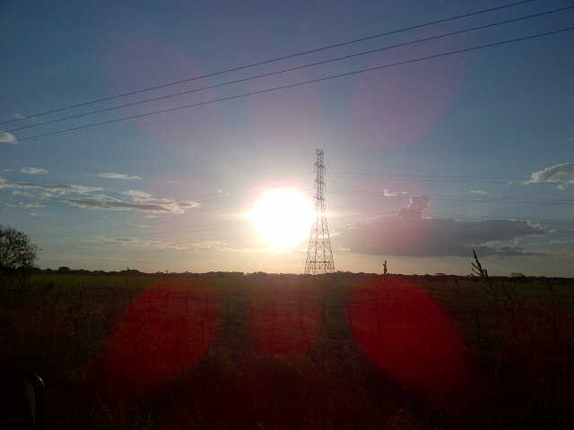 Así fue el atardecer de hoy en Calabozo (Foto)