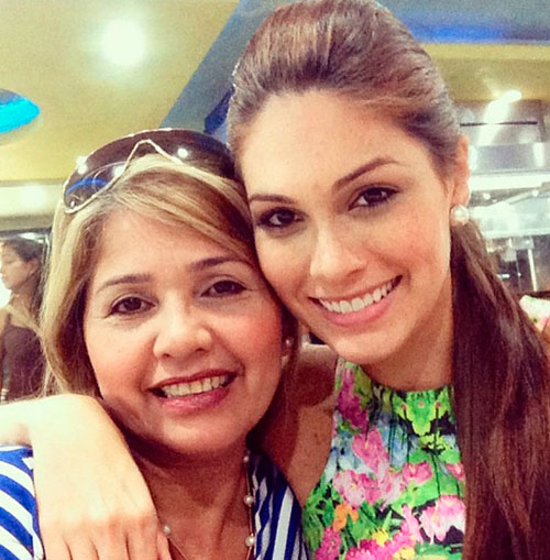 María Gabriela Isler recargando baterías con su familia (Foto)