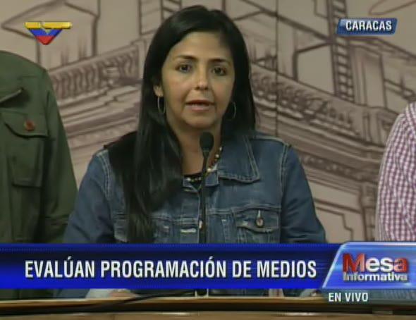 Según ministra Rodríguez las televisoras “están difundiendo antivalores”