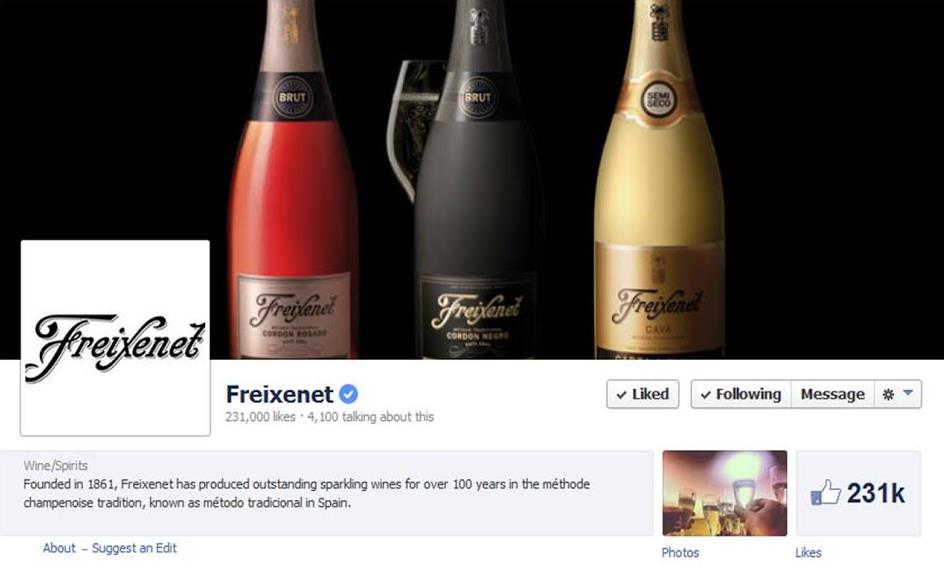 Freixenet llega con éxito a las redes sociales