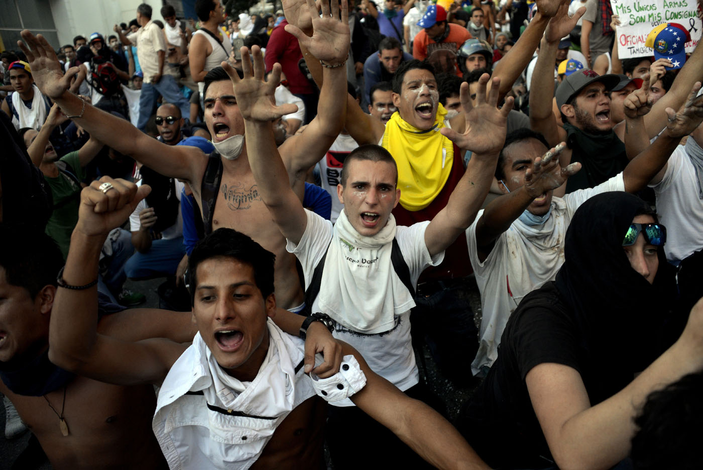 Los estudiantes que dictan el ritmo de la protesta en Venezuela