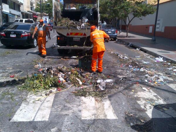 Así fue la jornada de limpieza en Chacao (Fotos)