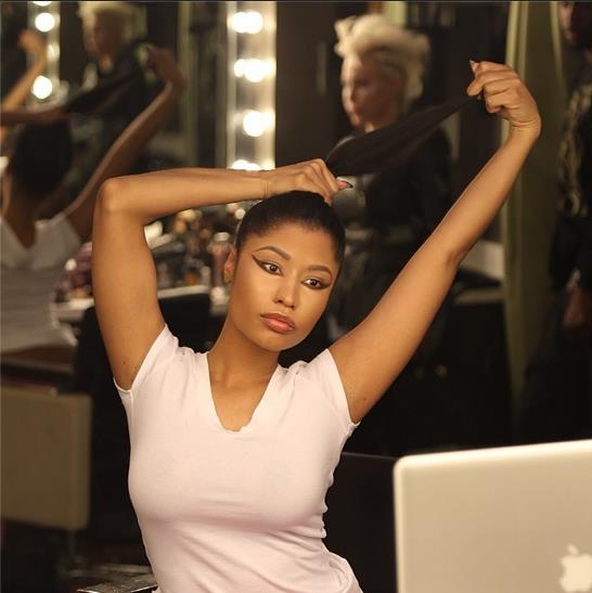 La rapera Nicki Minaj al natural (Fotos)