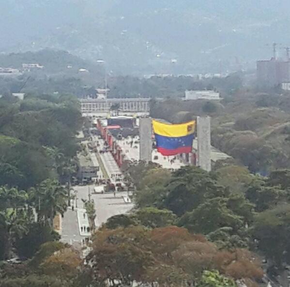 La “Unión Cívico-Militar” no llenó ni la mitad del Paseo Los Próceres (Foto)