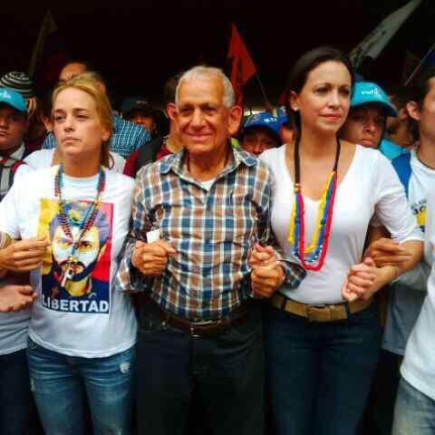 Padre de Robert Redman marchó junto a Machado y Tintori (Foto)