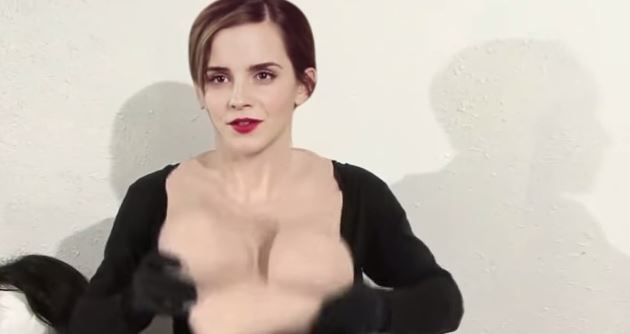 Emma Watson se saca las lolas y resulta ser Sofía Vergara… el WTF del año (pobre cerebro)