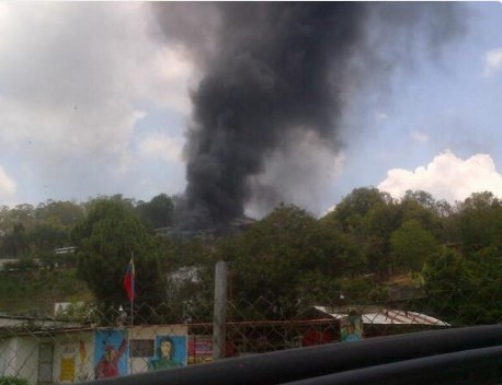 Reportan incendio en un galpón cerca del Inof (Foto)