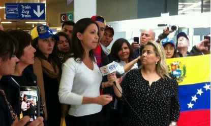 Así recibieron a María Corina en el senado de Brasil (Foto)