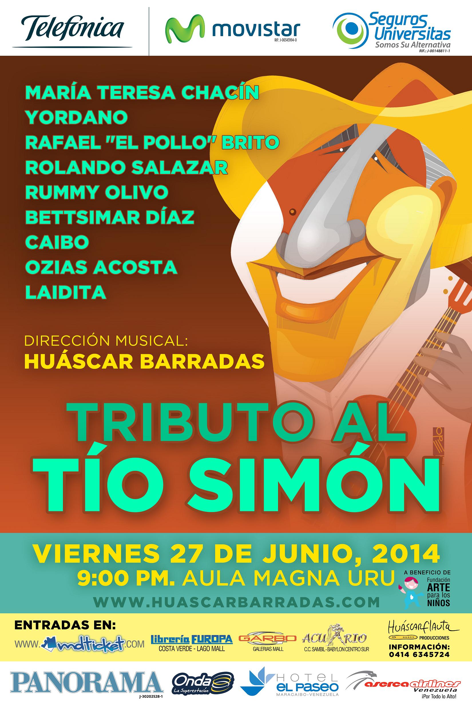 “Tributo al Tío Simón” llegará a Maracaibo con invitados de lujo