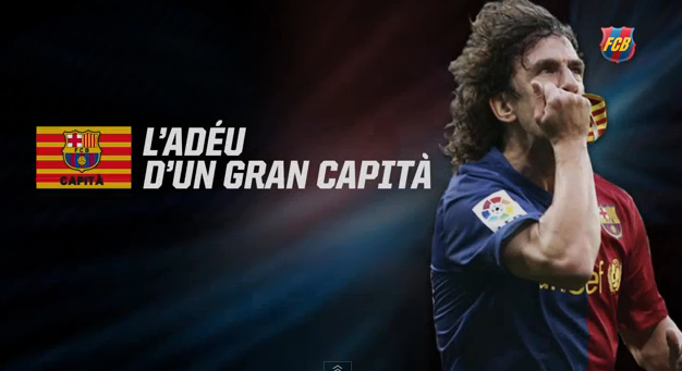 El espectacular homenaje del Barcelona a Puyol