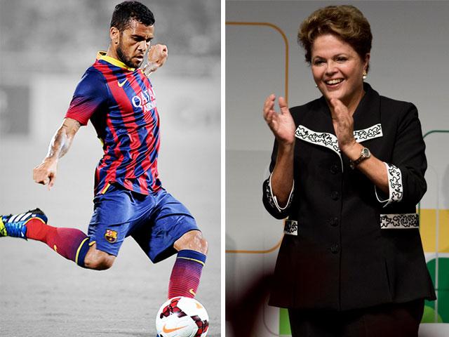 Presidenta de Brasil también mostró su apoyo a Dani Alves