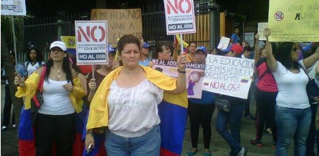 Padres protestan contra la resolución 058 (Foto)