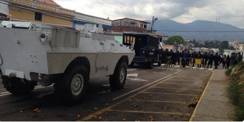 Piquete de la GNB y PNB en Táchira (Foto)