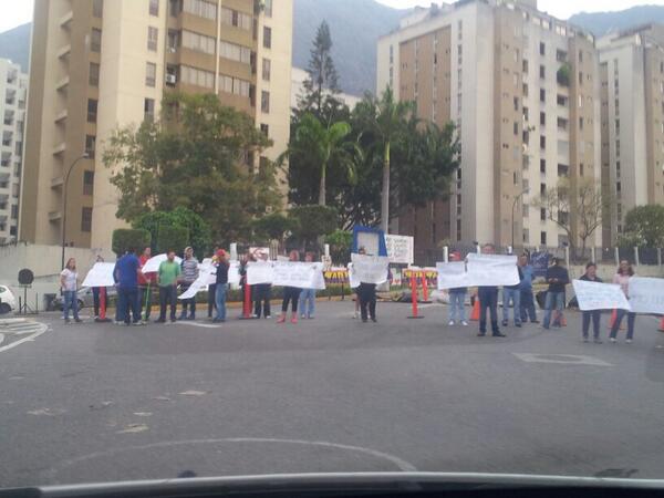 Protesta en Terrazas del Ávila este #15M