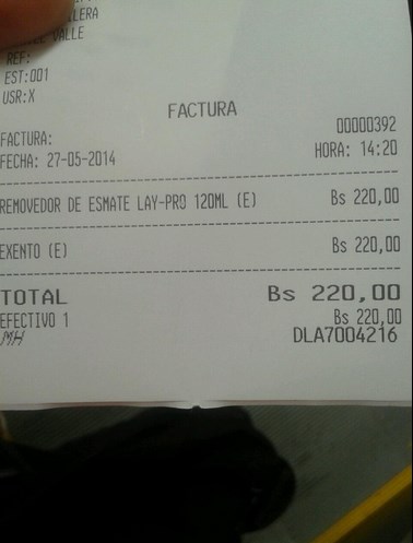 Una acetona de 120ml cuesta 220 bolívares y está escaseando (Foto)