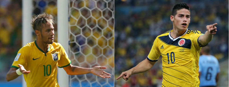 El duelo entre James y Neymar