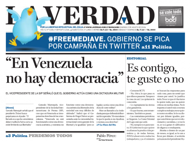 Diario “La Verdad” no está en venta