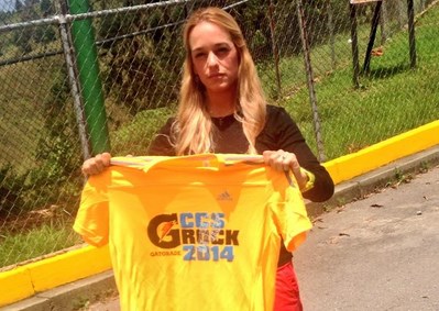 Lilian Tintori visitó a López y le llevó su franela del Gatorade CCS Rock (Foto)