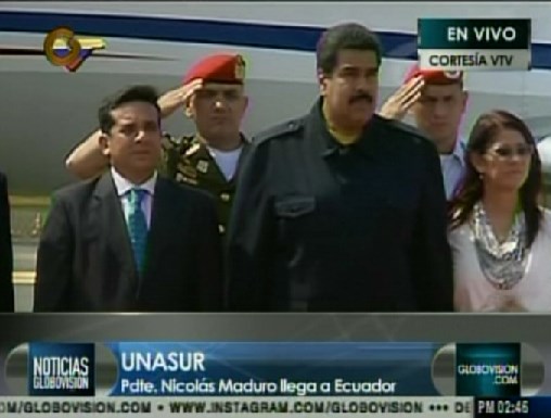 Maduro llegó a Ecuador para Cumbre de la Unasur